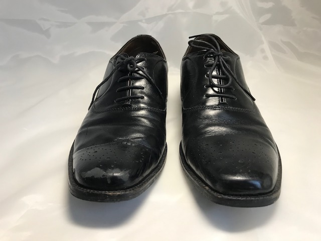 [紳士靴]  紳士革靴の傷補修と染め直し
